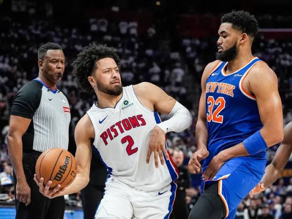 Dalam satu-satunya kemenangan Detroit atas New York di seri ini, Cade Cunningham tampil gemilang dengan mencetak 33 poin dan 12 rebound. (Foto: AP)