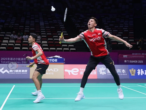 Fajar/Rian enggan berpuas diri meski menang di laga perdana Piala Sudirman 2025.