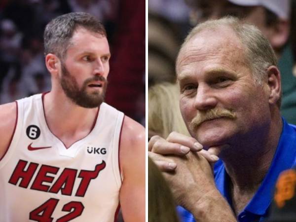 Kevin Love (kiri) dan sang ayah Stan Love. (Foto: AP)