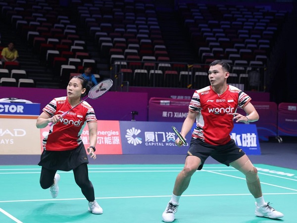 Rinov/Pitha akui cukup sulit menangi laga perdana di Piala Sudirman 2025.