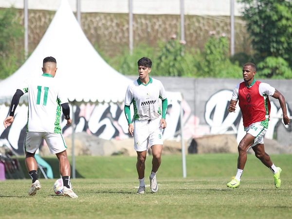 Latihan PSS Sleman pasca takluk dari Persib Bandung