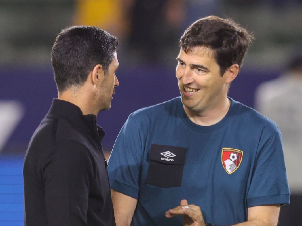 Mikel Arteta dan Andoni Iraola