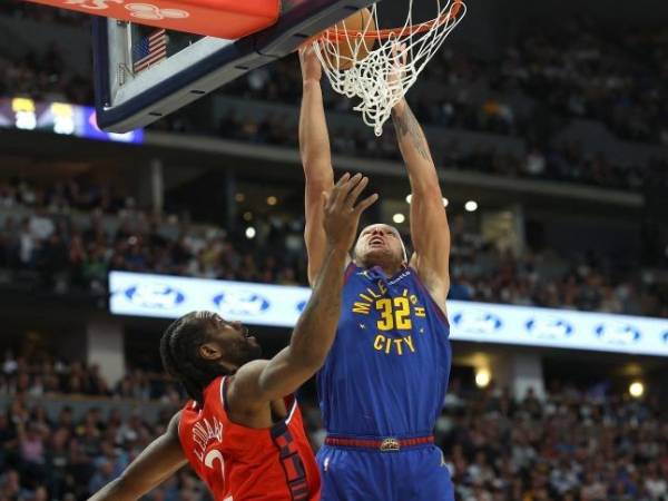 Aaron Gordon memimpin Denver Nuggets dengan 22 poin di Game 7 versus Clippers. (Foto: AP)