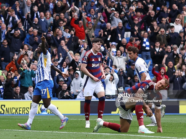 Newcastle bermain imbang dengan Brighton di Amex Stadium, Ahad (4/5)
