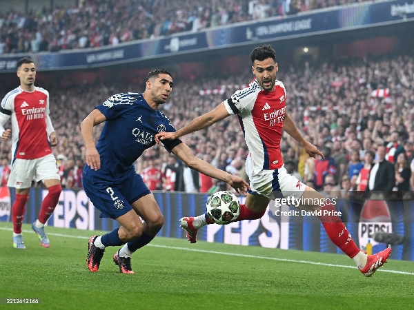 Achraf Hakimi siap membantu PSG menyingkirkan Arsenal di semifinal Liga Champions