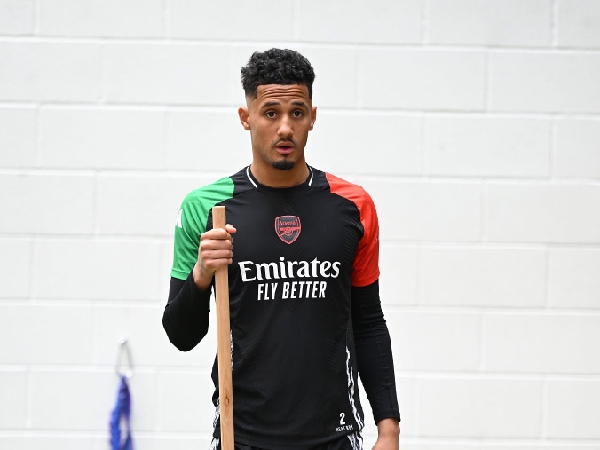 Bek Arsenal, William Saliba, dirumorkan menjadi target Real Madrid