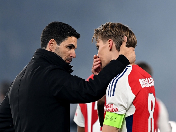 Mikel Arteta dan kapten Arsenal, Martin Odegaard