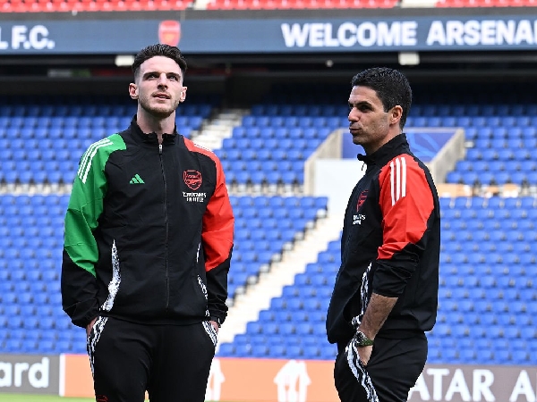 Declan Rice dan manajer Arsenal, Mikel Arteta