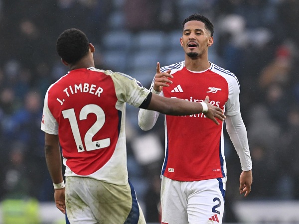 Arsenal kehilangan dua bek andalan, Jurrien Timber dan William Saliba