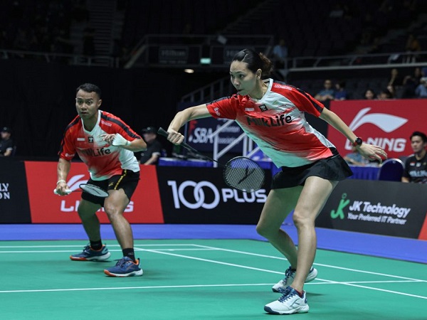 Rehan/Gloria sumringah bisa menang mudah di laga pembuka Singapore Open 2025.