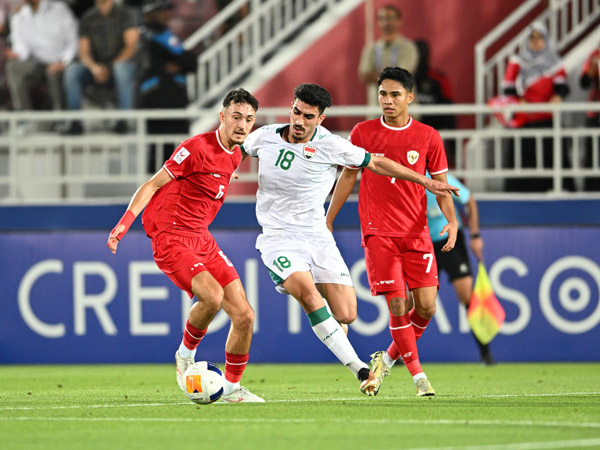 Timnas Indonesia U-23 saat tampil di Piala Asia U-23 2024 Qatar