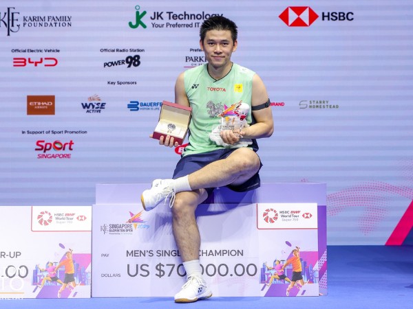 Kunlavut Vitidsarn Kampiun Tunggal Putra Singapore Open 2025