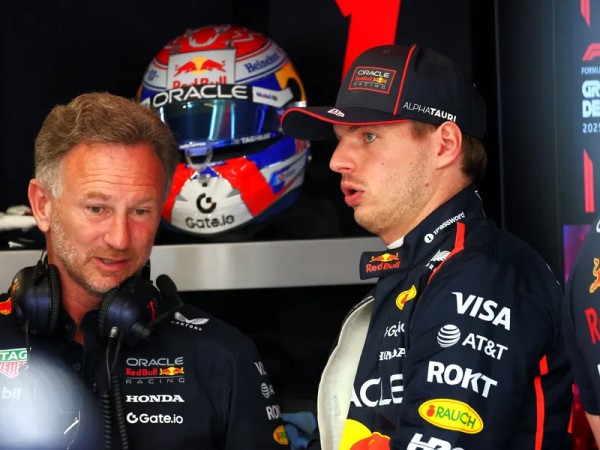 Max Verstappen dan Christian Horner