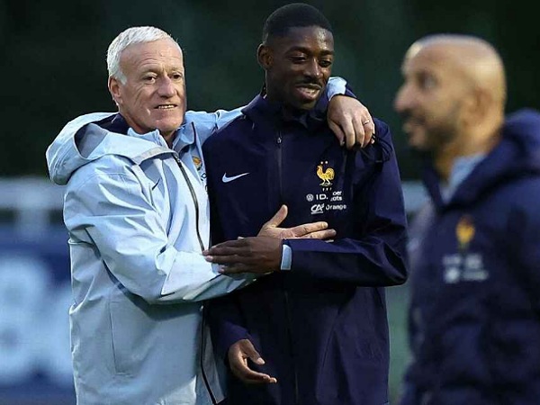 Didier Deschamps dan Ousmane Dembele