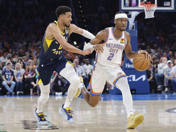 Final NBA tahun ini menampilkan dua tim muda dan menarik yang dipimpin oleh bintang-bintang yang sedang naik daun — MVP Shai Gilgeous-Alexander untuk Thunder dan peraih medali emas Olimpiade Tyrese Haliburton untuk Pacers. (Foto: AP)