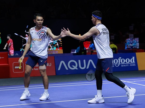 Fajar/Rian siap-siap hadapi wakil China lagi di perempat final Indonesia Open 2025.