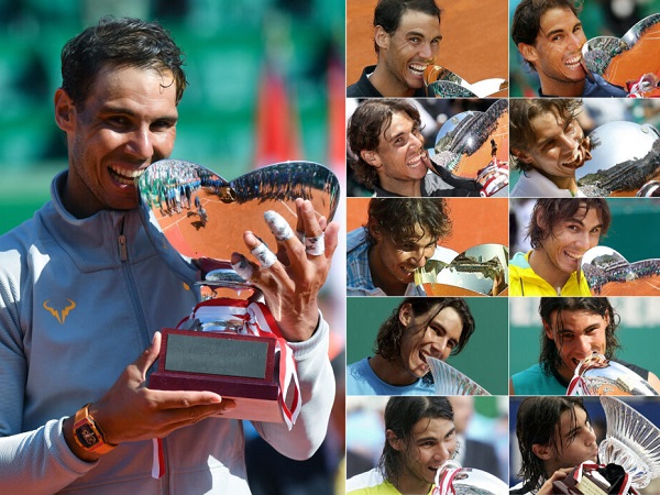 Rafael Nadal Ungkap Alasan Mengapa Ia Selalu Gigit Trofi Kemenangan