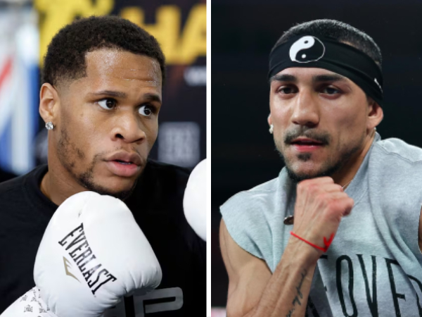 Teofimo Lopez (kanan) dan Devin Haney. (Foto: Fight TV)