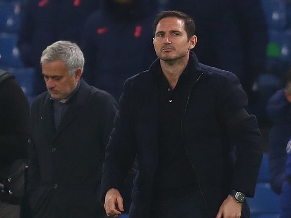 Dua mantan pelatih Chelsea, Jose Mourinho dan Frank Lampard