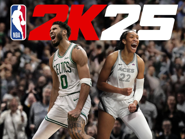 Bintang NBA Jayson Tatum dan WNBA A’ja Wilson menghiasi sampul NBA 2K25 yang mencerminkan kemitraan erat kedua belah pihak. (Foto: 2K)