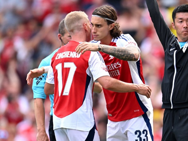 Dua bek Arsenal, Oleksandr dan Riccardo Calafiori, jadi incaran AC Milan