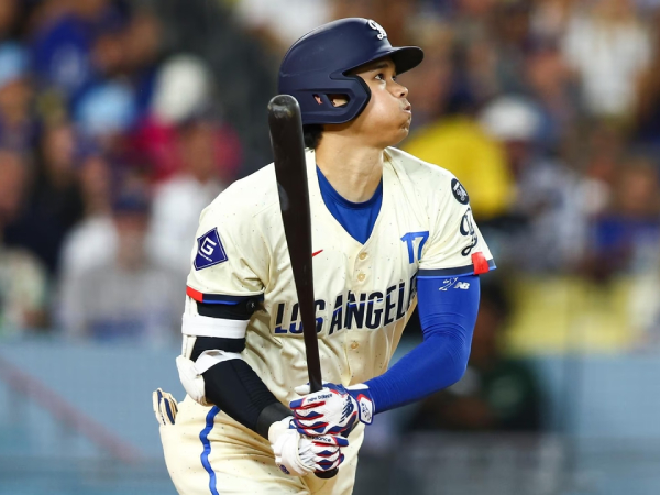 Shohei Ohtani belum pernah mengalami periode 10 pertandingan tanpa home run sejak hari-hari terakhir masanya di Angels pada 2023. (Foto: AP)
