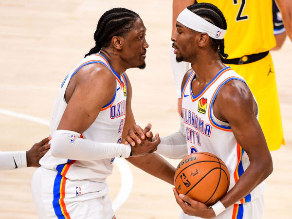 Penampilan Jalen Williams (kiri) dan Shai Gilgeous-Alexander di Game 5 menempatkan diri mereka dalam lingkaran eksklusif Final NBA. (Foto: AP)