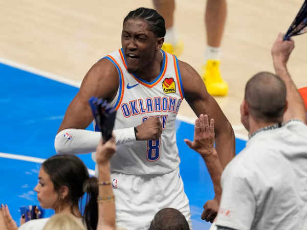 Jalen Williams menjadi pemain termuda ketiga dalam sejarah NBA Finals yang mencetak 40 poin dalam satu pertandingan, hanya kalah dari Magic Johnson dan Russell Westbrook. (Foto: AP)