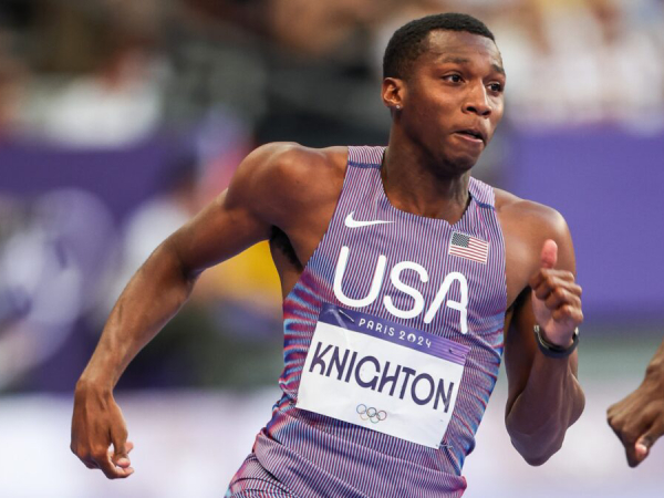 Erriyon Knighton mengeklaim bahwa hasil positif tes tersebut disebabkan oleh konsumsi ekor sapi yang dibeli dari sebuah toko roti di Florida tengah. (Foto: AP)