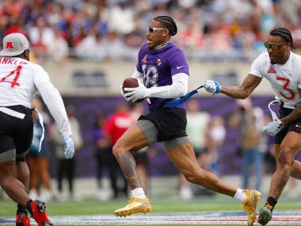 Masa depannya bergantung pada apakah cabang flag football mempertahankan integritas kompetitifnya dan menarik bagi penonton global. (Foto: AP)