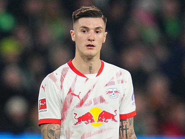 Striker incaran Arsenal, Benjamin Sesko. (Foto: Ulrik Pedersen/NurPhoto via Getty Images)