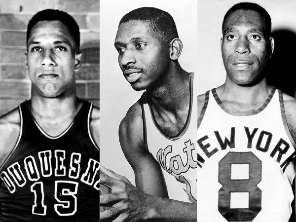 Pionir pemain kulit hitam di NBA: Chuck Cooper, Earl Lloyd, dan Nat "Sweetwater" Clifton. (Foto: AP)