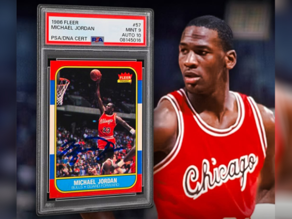 Penjualan ini jauh melampaui rekor sebelumnya untuk kartu rookie Michael Jordan bertanda tangan, yakni $205.000 pada 2023. (Foto: Instagram)