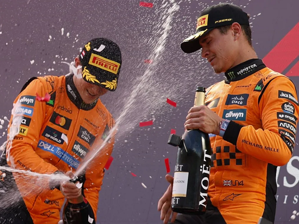 Lando Norris kian potong jarak dengan Oscar Piastri di klasemen sementara.