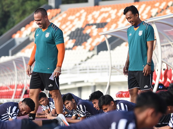 Latihan skuat Borneo FC