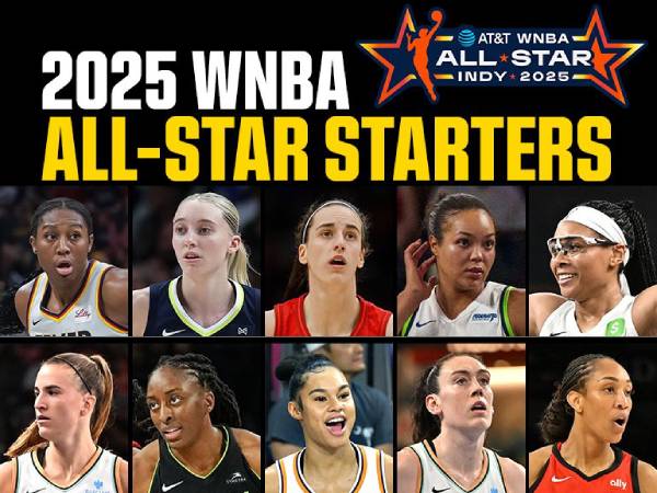 Deretan pemain starter untuk WNBA All-Star Game 2025. (Foto: AP)