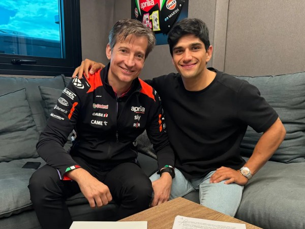 Jorge Martin dan Massimo Rivola (CEO Aprilia)