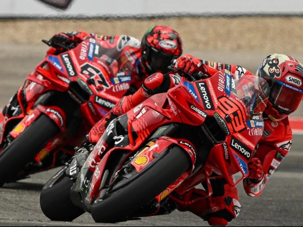 Francesco Bagnaia dan Marc Marquez