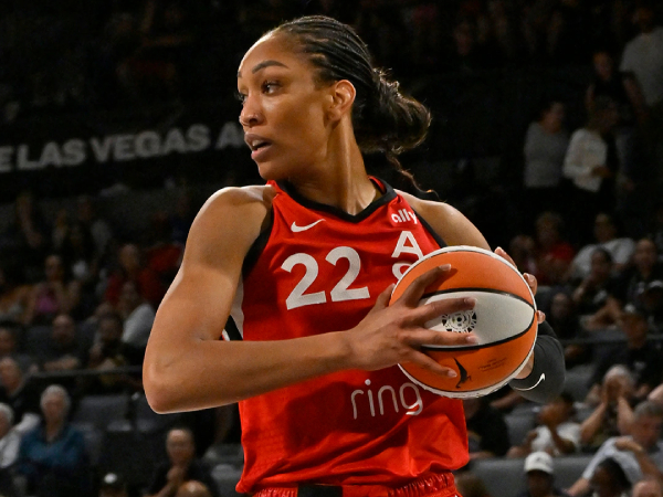 A’ja Wilson dari Las Vegas Aces. (Foto: AP)