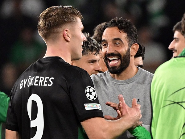 Viktor Gyokeres dan mantan pelatihnya, Ruben Amorim