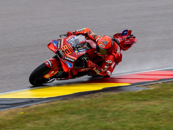 Marc Marquez akui berjudi saat menangi sprint race di GP Jerman.