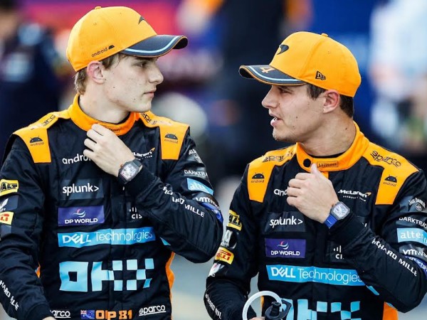 Oscar Piastri dan Lando Norris, dua pebalap tim McLaren F1 2025