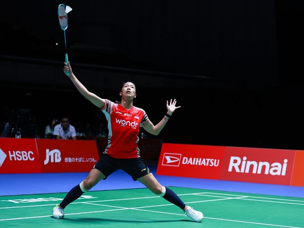 Putri KW lega bisa lewati hadangan Natsuki Nidaira di ronde pertama Japan Open 2025.