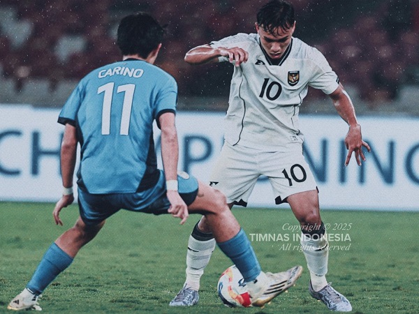 Gelandang timnas Indonesia U-23, Arkhan Fikri di laga kontra Filipina