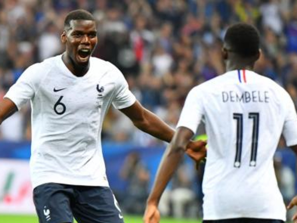 Ousmane Dembele dan Paul Pogba