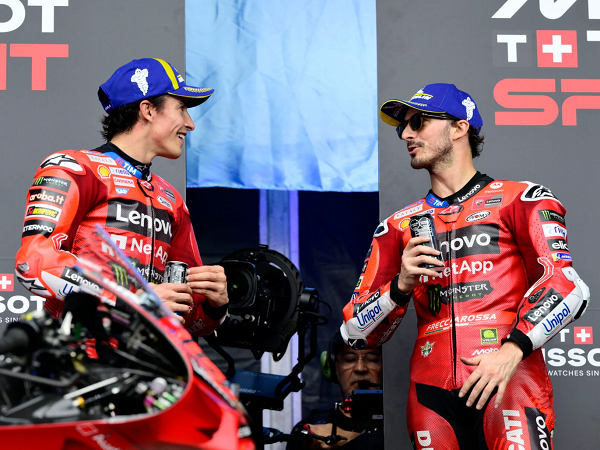 Francesco Bagnaia pesimis bisa kejar margin poin dengan Marc Marquez.