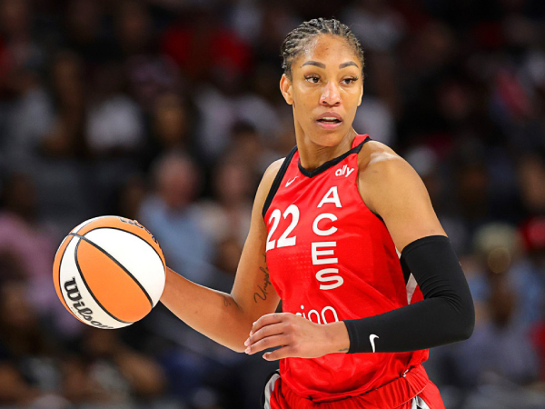A’ja Wilson dari Las Vegas Aces. (Foto: AP)