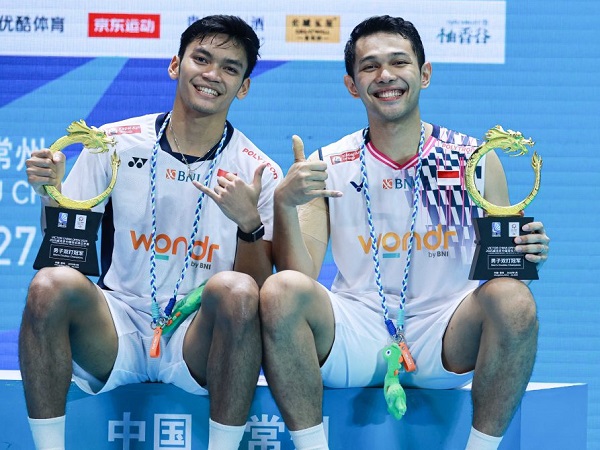 Fajar/Fikri bahagia bisa raih gelar di turnamen China Open 2025.