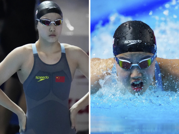 Yu Zidi mendapatkan pengecualian dari World Aquatics untuk tampil di Kejuaraan Dunia meski belum memenuhi usia 14 tahun berkat waktunya yang luar biasa. (Foto: AP)