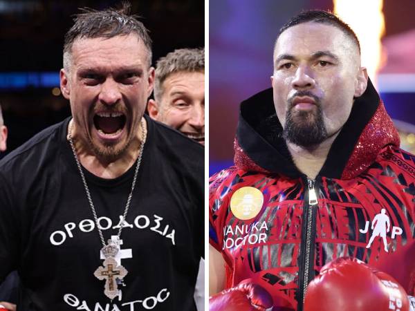 Oleksandr Usyk (kiri) dan Joseph Parker. (Foto: Fight TV)